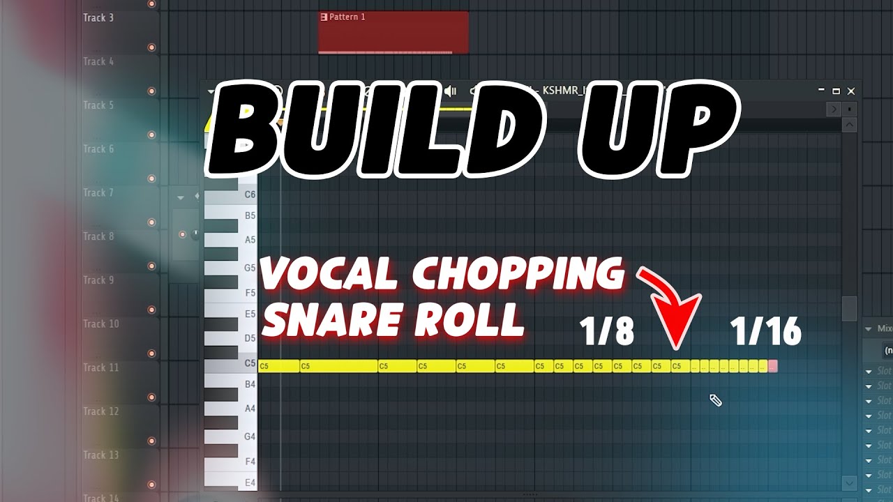 EDM 빌드업 하는 방법 ㅣ보컬 챠핑 스네어 롤