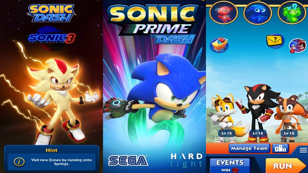 Sonic Dash 🆚 Sonic Prime Dash 🆚 Somic Boom Vs All Bosses Zazz Eggman ...