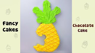 Beautiful Pineapple Cupcake Decorating Idea
