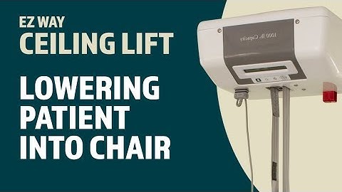 EZ Way Ceiling Lift Usage: Lowering the Patient into a Chair