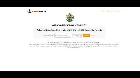 ANU UG 3rd Sem Exam Revaluation Results 2022.