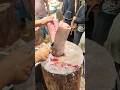 Fast King Fish Cutting Skills In Bangladesh Local Fish Market #shorts