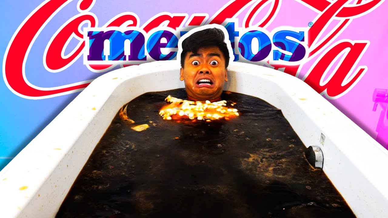 Diet Coke Mentos Bath Challenge Youtube - coke bomb roblox