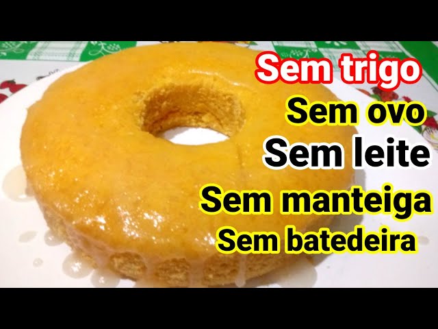 Bolo de fubá milagre, sem leite, sem óleo, sem manteiga, sem