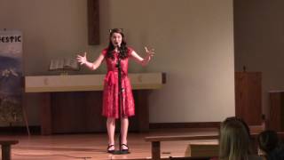 Grace Pichler Singing Live Out Loud From A Little Princess
