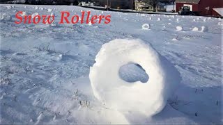 Snow Rollers South Cumberland Ontario Canada January 2021