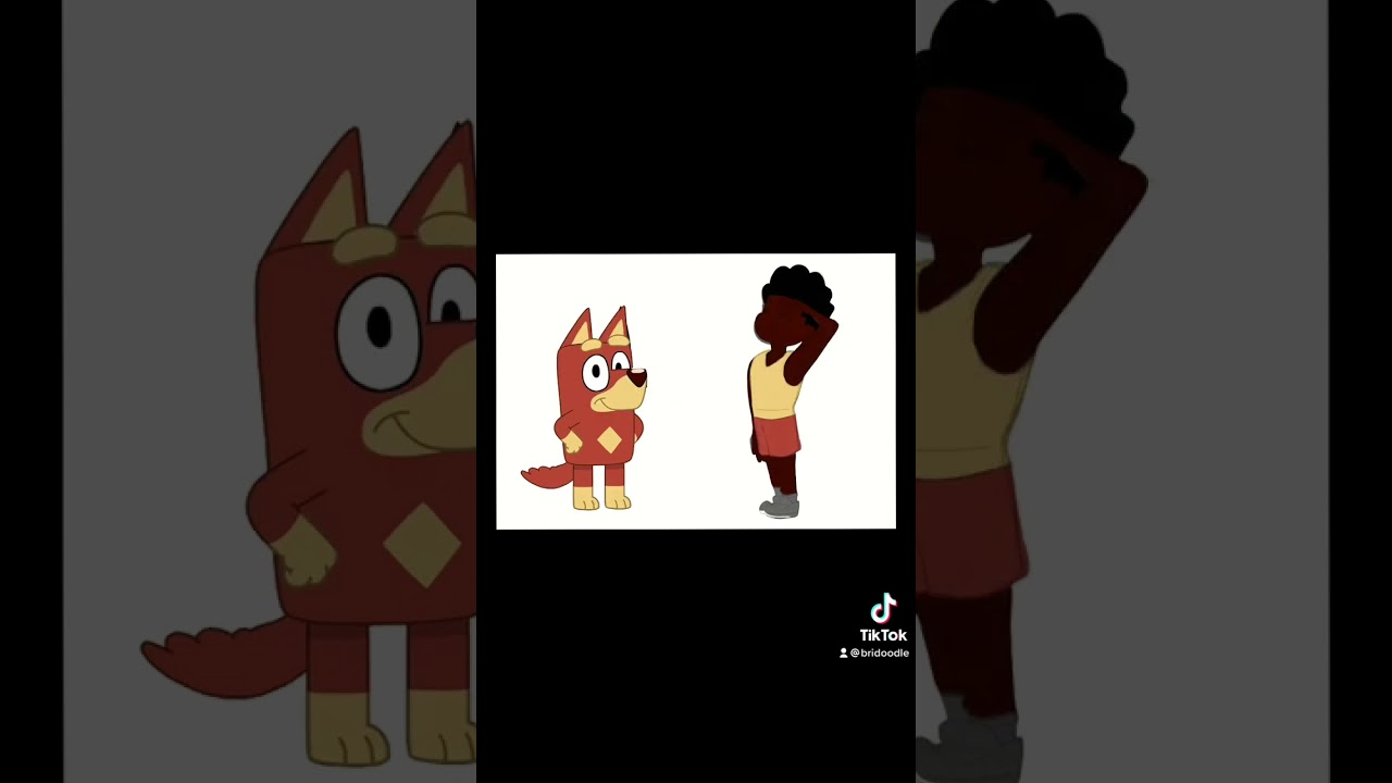 Bluey Characters as Humans: Rusty #shorts #youtubeshorts #bluey #speeddrawing #art