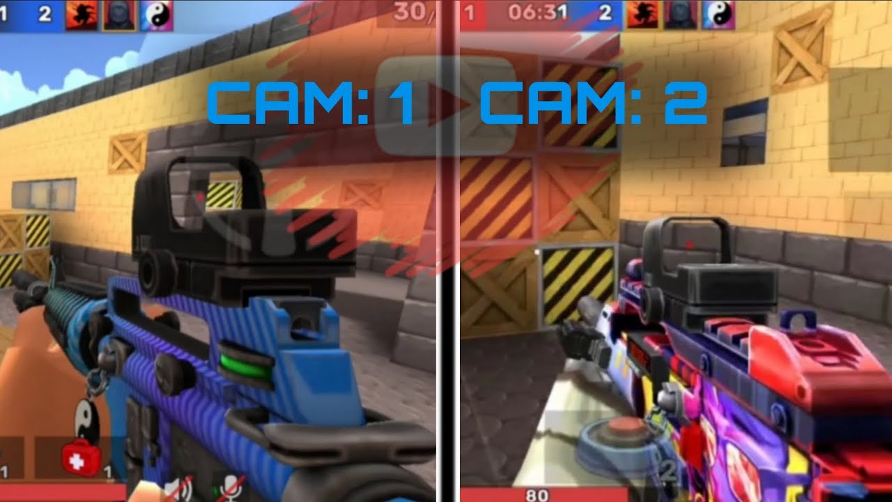 Same Match with 2 Cams | Clan War | Kuboom GamePlay | #kuboom #кубум # ...
