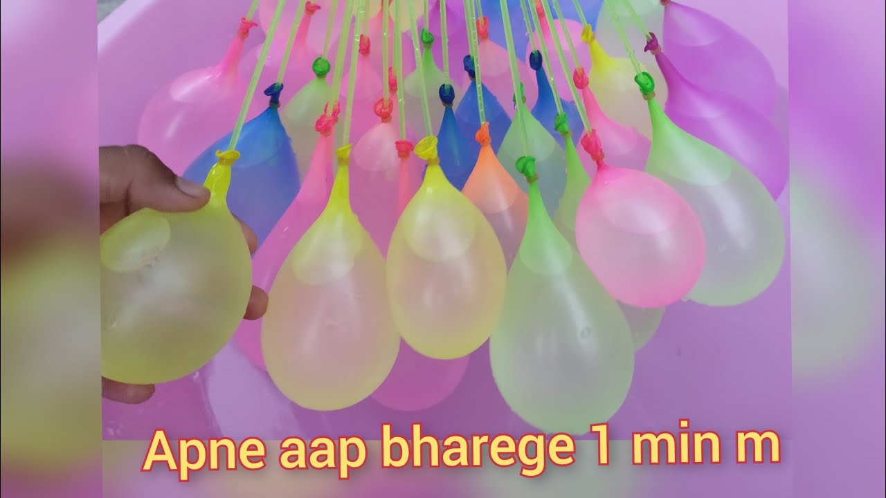Auto filling water balloons for Holi, Happy Baby ballons YouTube