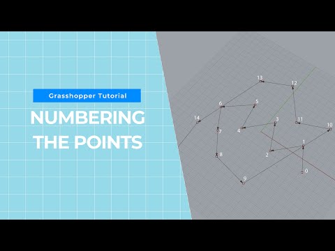 How to number the points in Grasshopper? _ Beginner tutorial