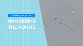 How to number the points in Grasshopper? _ Beginner tutorial