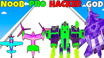 NOOB vs PRO vs HACKER vs GOD - Plane Evolution