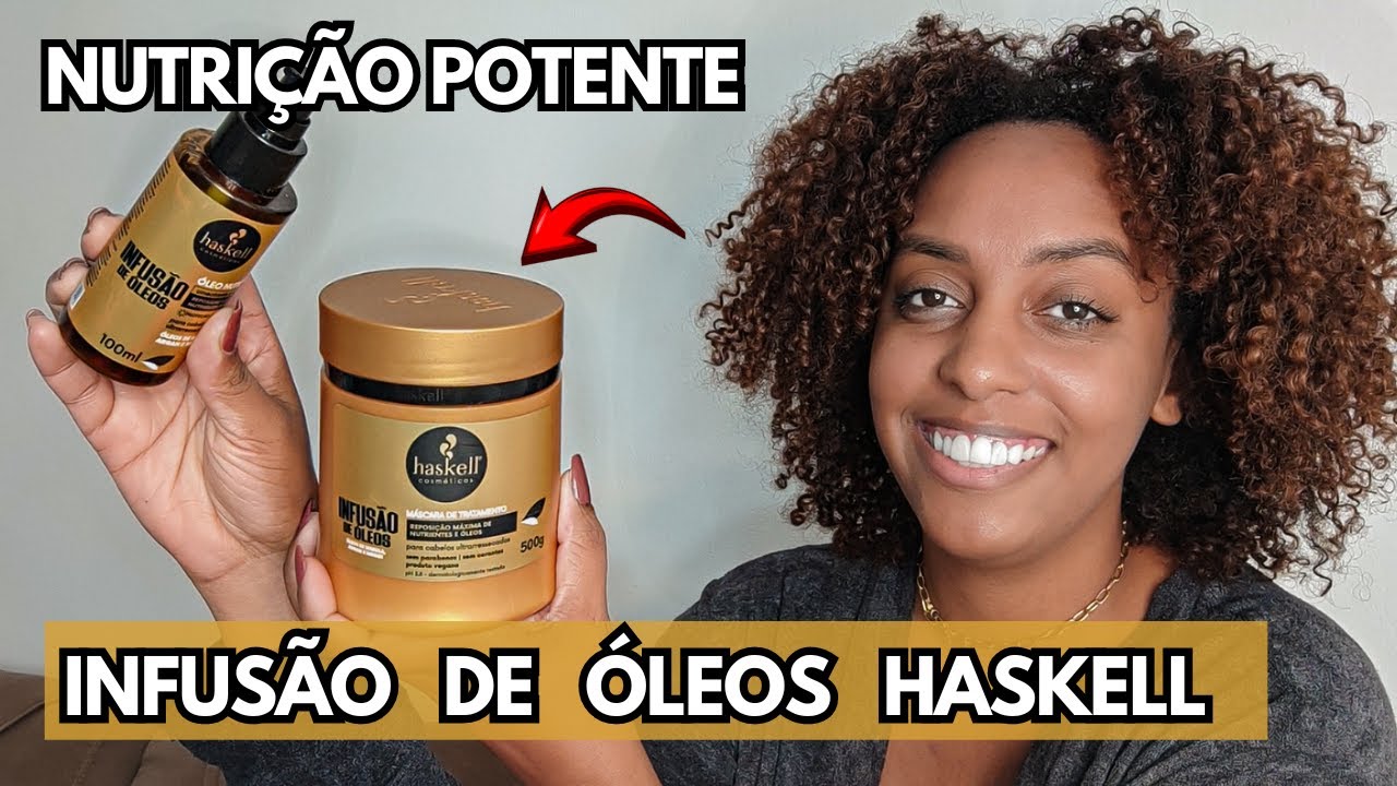Infusão de Óleos Haskell: Nutrição profunda para cabelos ressecados 