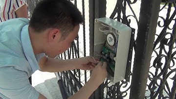 Exit wand (auto-open sensors) installation