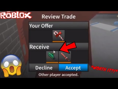 ATTEMPTING TO TRADE MY CANDY BLADE FOR THOSE EXOTICS?! *WORTH IT?!* (ROBLOX ASSASSIN THINK TRADES)