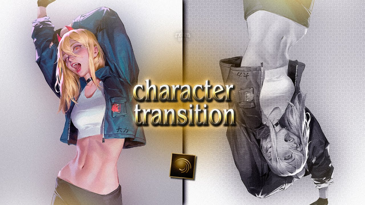 Transitional Characters character transition ; alight motion - YouTube