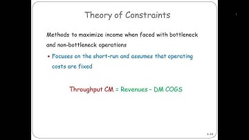 Theory of Constraints