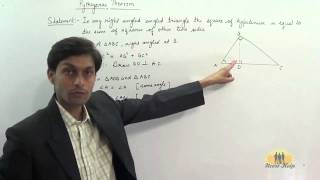 pythagorean theorem proof similar triangles | How to prove the Pythagorus theorem