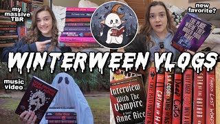 WINTERWEEN Days 1 + 2 VLOG 🦇👻🩸🥀🪦 [reading a new favorite horror book, vampire music video]