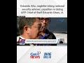 Eduardo Año, nagbitiw bilang national security adviser; papalitan ni dating AFP... | Unang Balita