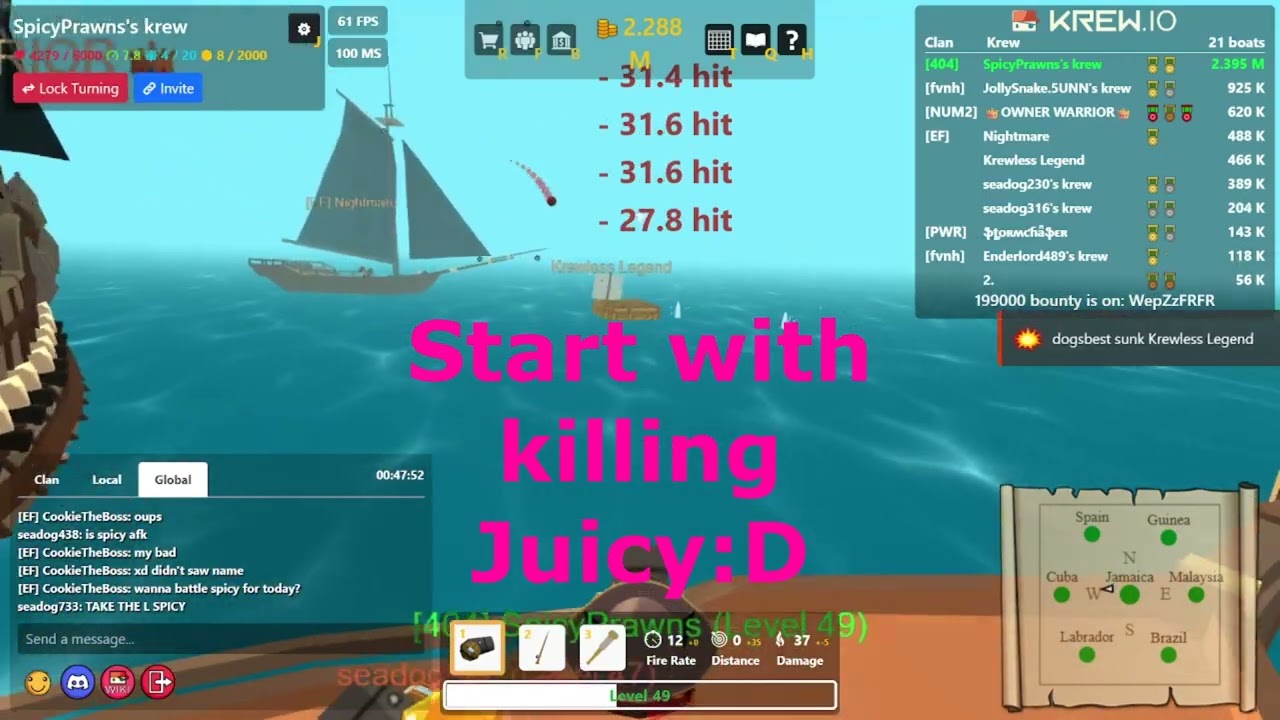 Krew.io Christmas Event | 15 Players Team Up for an Epic Ship Fight 🎄🚢