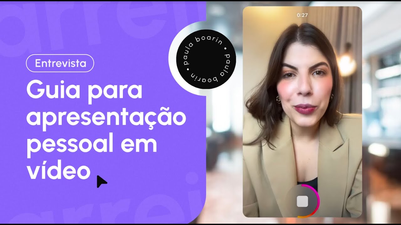 COMO FAZER APRESENTAÇÃO PESSOAL EM VÍDEO. EXEMPLO PARA VOCÊ SEGUIR ...