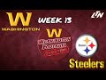 Washington Football OVERTIME  |  Washington @ Pittsburgh Week 13 Instant Postgame Analysis LIVE!