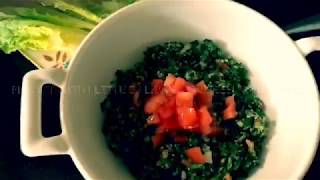 How to make  Lebanese Tabbouleh. StayHome #Cook With Me.