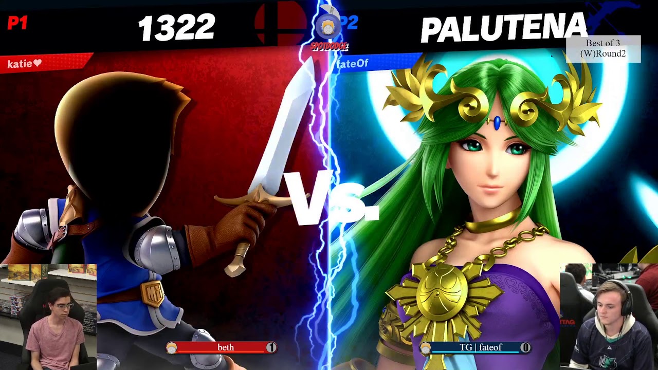 Spotdodge 2 Main stream -TG | fateof (Palutena) vs beth (Wii Fighter)- (W)Round 2