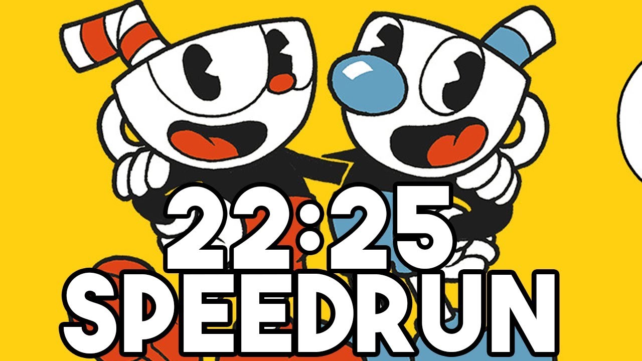 CUPHEAD SPEEDRUN - 22:25 (SIMPLE ALL BOSSES) - Commentary 