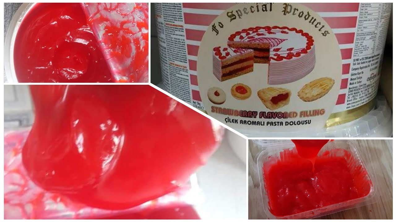 حشوة الفراولة لتحشية الكيك حسب طلبكم بأسهل طريقة 😋😋