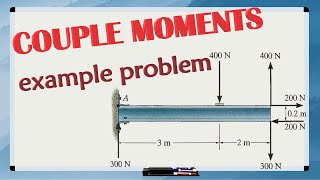 COUPLE MOMENTS 2D example problem