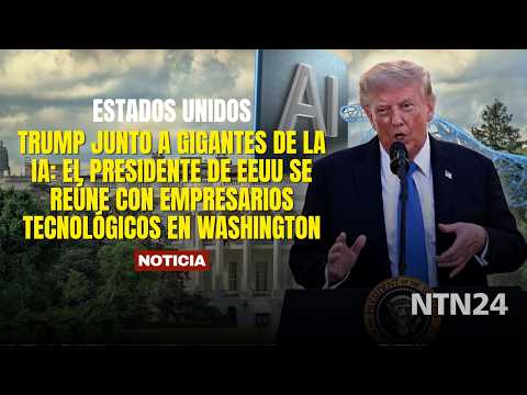 Trump junto a GIGANTES de la IA: el presidente de EE. UU. se reúne con empresarios tecnológicos