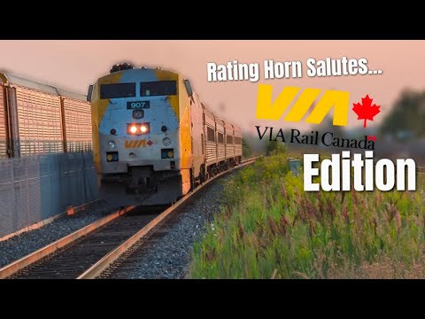 Rating VIA Rail Horn Salutes (K5CA's Only Though) - YouTube