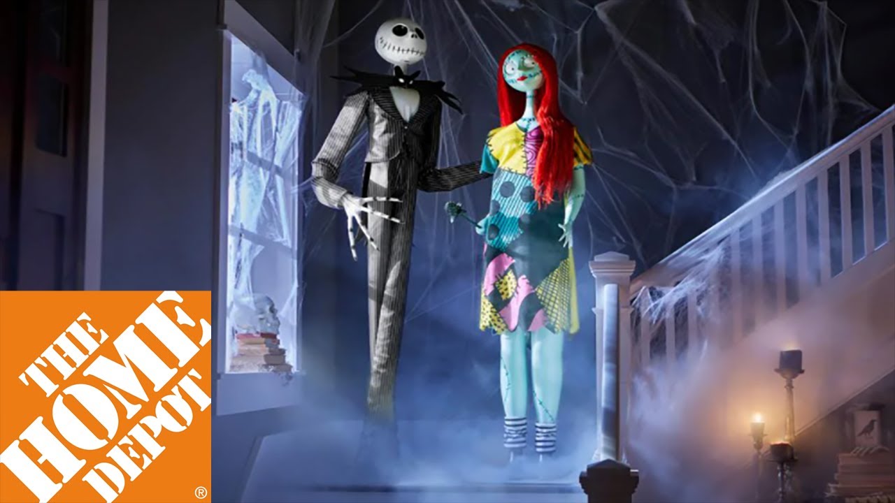 New 2021 Home Depot Jack & Sally Animatronics The Nightmare Before