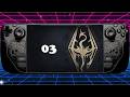Skyrim slow gameplay to fall asleep to [Steam Deck] [Docked] Part 03 On the way to Ivarstead