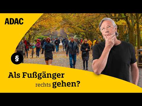 Gibt es ein Rechtsgehgebot? Das gilt für Fußgänger wirklich! | ADAC | Recht? Logisch!