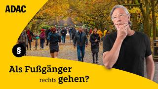 Gibt es ein Rechtsgehgebot? Das gilt für Fußgänger wirklich! | ADAC | Recht? Logisch!