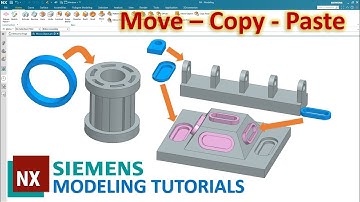 Siemens NX Modeling Tutorials #34 | How to use Move Object - Copy & Paste Face Command (NX 1953)