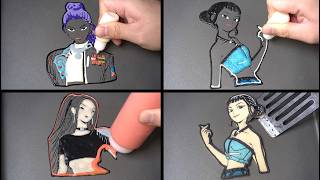 How to Make K-Pop Pancake Art 🔥Rumi, Mira & Zoey