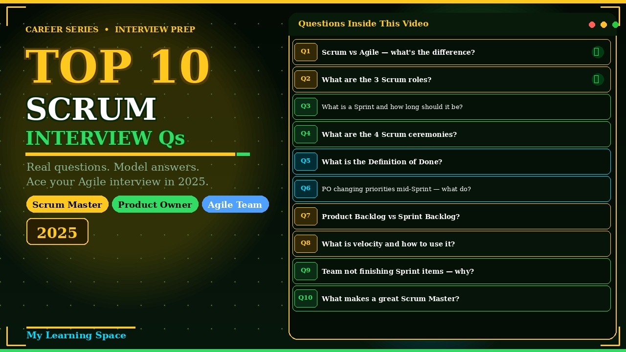 Top 10 Scrum Interview Questions & Answers 2025 | Ace Your Agile ...