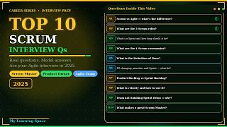 Top 10 Scrum Interview Questions & Answers 2025 | Ace Your Agile Interview| Cheat Sheet