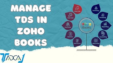 Handling TDS Tax Deducted at Source in Zoho Books | How To Manage TDS/TCS in Zoho Books