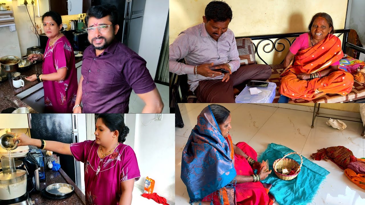 आईची ओढ भावाकडे🤣 गाऊन विकायला आणले की घालायला//चाकवत भाजी रेसिपी//गोकाकची मीठाई//काय आणले यात्रेतून