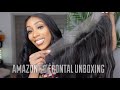 Amazon real frontal unboxing beeos 13x4 lace frontal unboxing replacing my old frontal