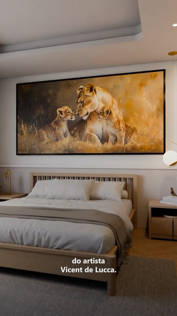 Vídeo de Quadro Leoa e o Amor Materno