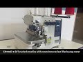 High speed overlock sewing machine with automatic thread trimmer & foot lifter
