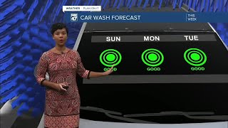 Sunshine and dry conditions for the next several days