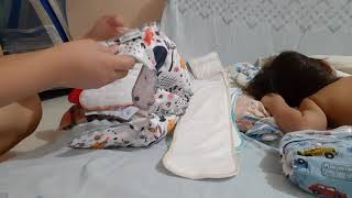 Stuffing Cloth Diapers With Snake Style Soakers