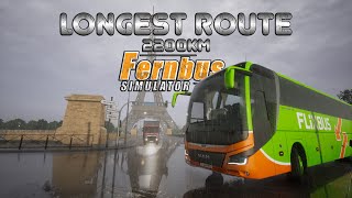 최장 경로 | 파리-플렌스부르크 | Fernbus Simulator | Logitech G29 screenshot 5